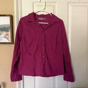 Croft & Barrow Fuchsia Button-Down Shirt